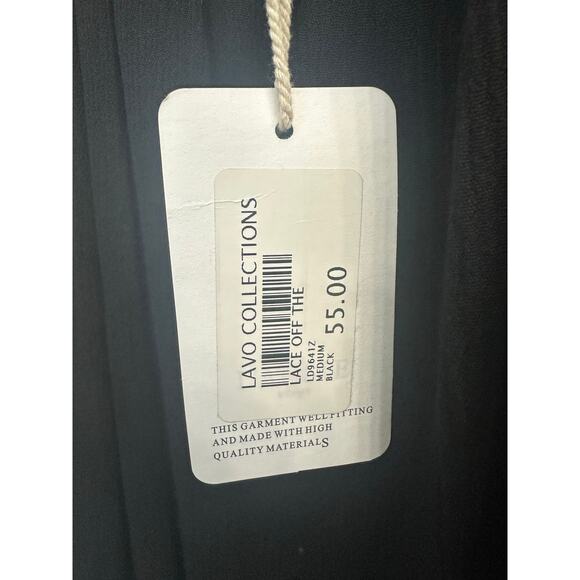 L’Atiste By Amy Black Little Dress Laced Crochet Flared Whimsigoth Women Medium - Picture 5 of 11